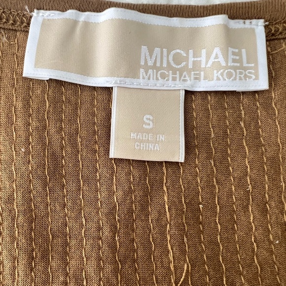 Michael Kors | Brown and Gold Sequin Dress with Chains | Size Small - Picture 3 of 6